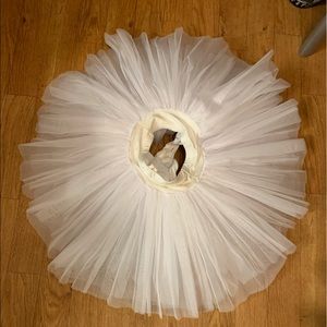 Ballet Rehearsal Tutu / White Pancake Tutu